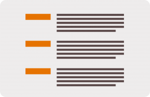 Skimmable headings